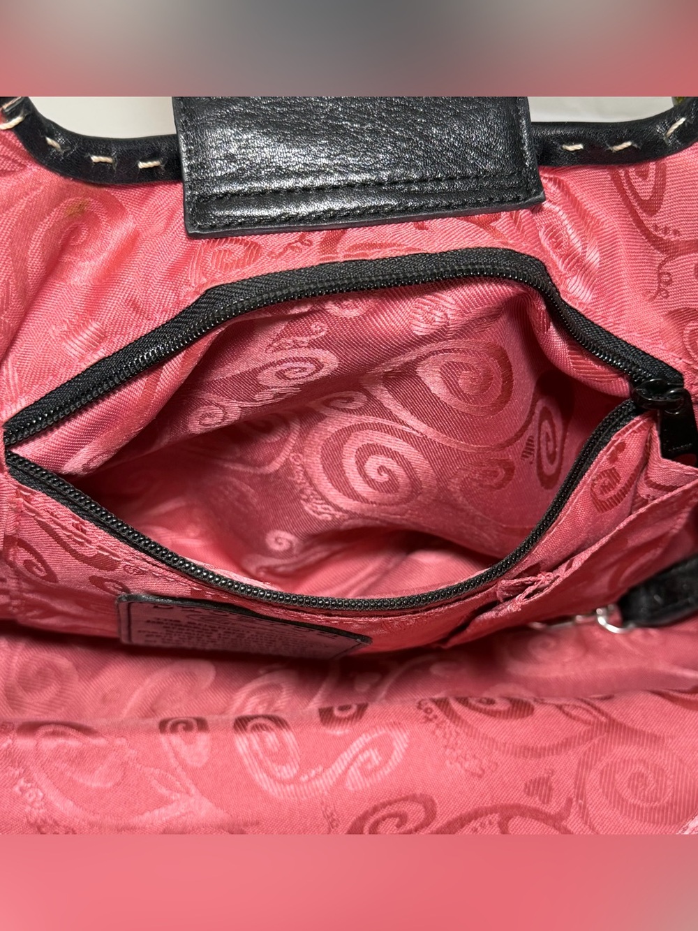 Brighton Bea Floral Canvas Leather Trim Shoulder Bag - Picture 13 of 15